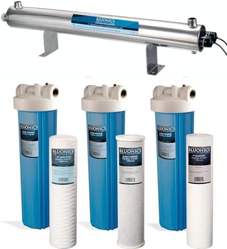 Bluonics 110W UV + Sediment + Carbon Whole House System — UV water disinfection system