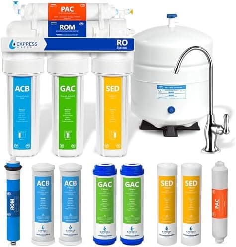 Express Water RO5DX 5-Stage Under-Sink Reverse Osmosis System - Under Sink Water Filter
