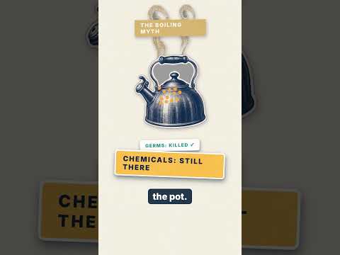 Boiling tap water does NOT purify it