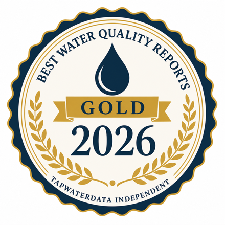 Recognized among the Best Water Quality Reports in America 2026 โ TapWaterData