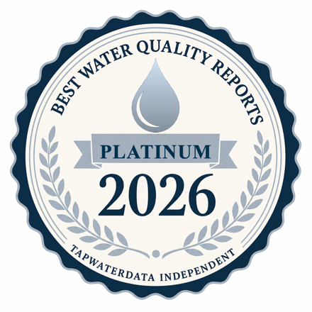 Recognized among the Best Water Quality Reports in America 2026 — TapWaterData