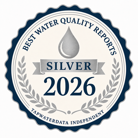 Recognized among the Best Water Quality Reports in America 2026 โ TapWaterData