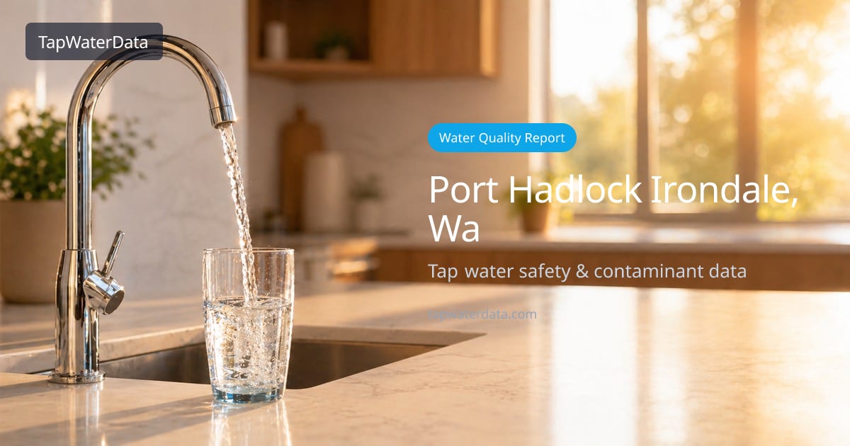 Is Port Hadlock-Irondale, WA Tap Water Safe? PFAS & Quality (2026 ...